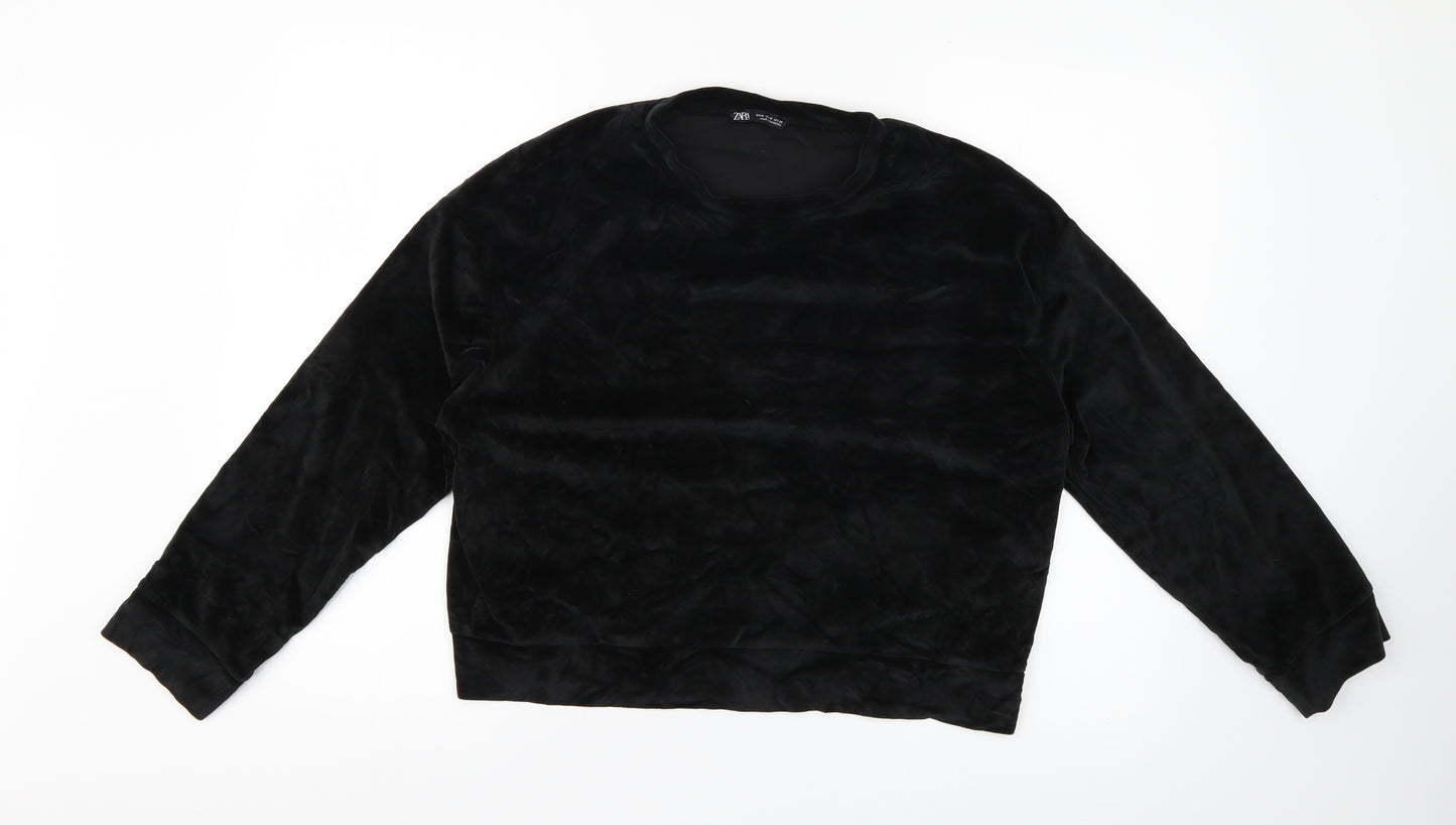 Zara Womens Black   Pullover Jumper Size M