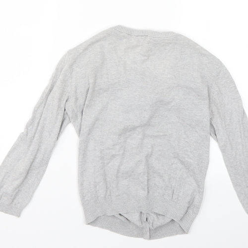H&M Womens Grey   Cardigan Jumper Size 8