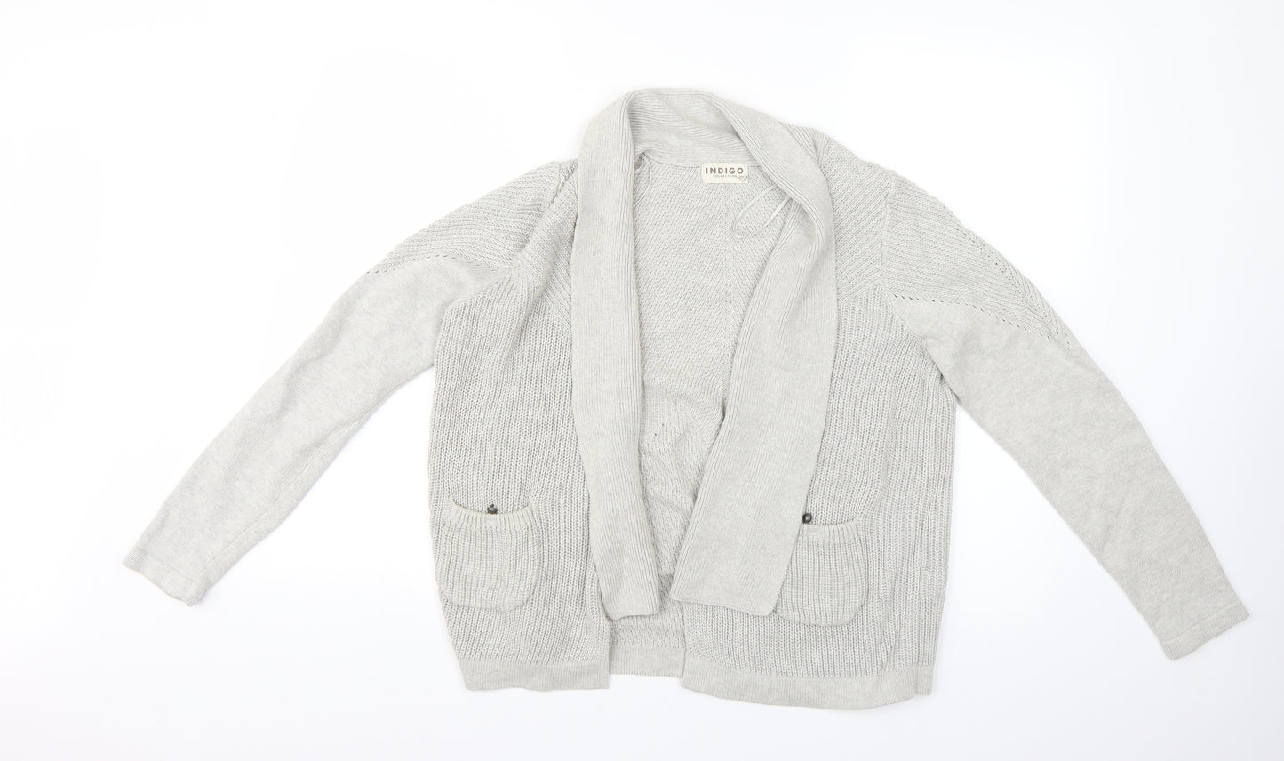Marks and Spencer Womens Grey   Cardigan Jumper Size 14