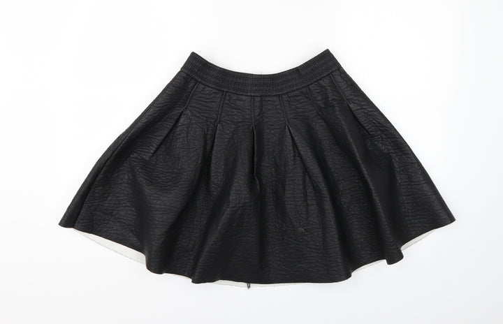 H&M Womens Black Flare Skirt Size 12