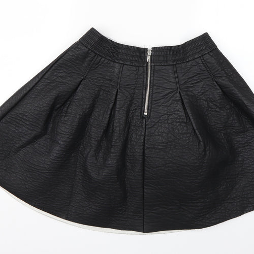 H&M Womens Black   Flare Skirt Size 12