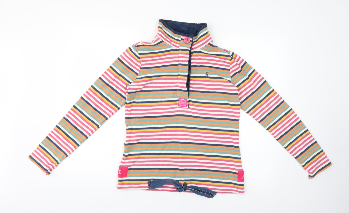 Joules Womens Multicoloured Striped  Pullover Jumper Size 10