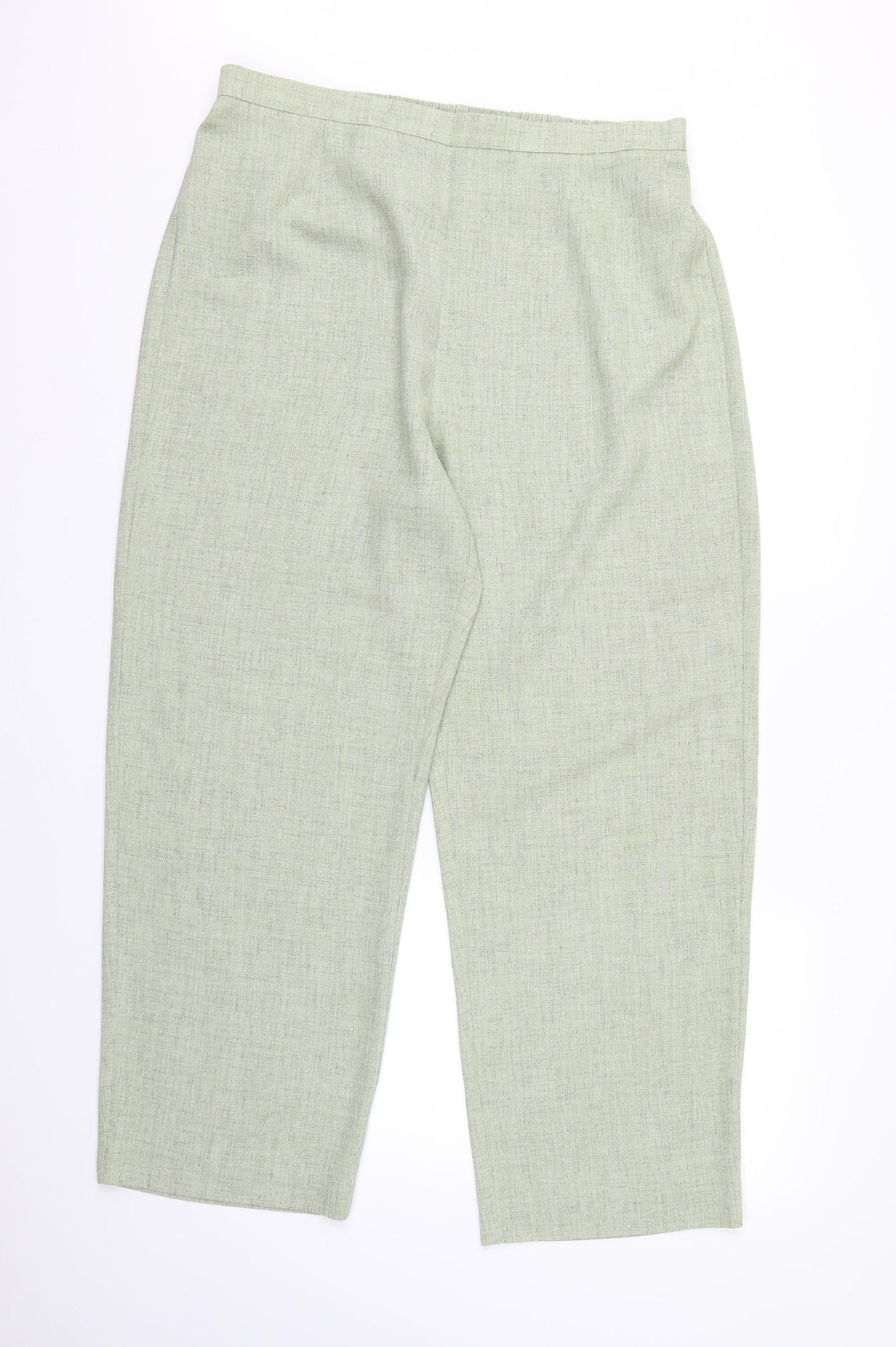 Eastex Womens Green   Cropped Trousers Size 18 L24 in