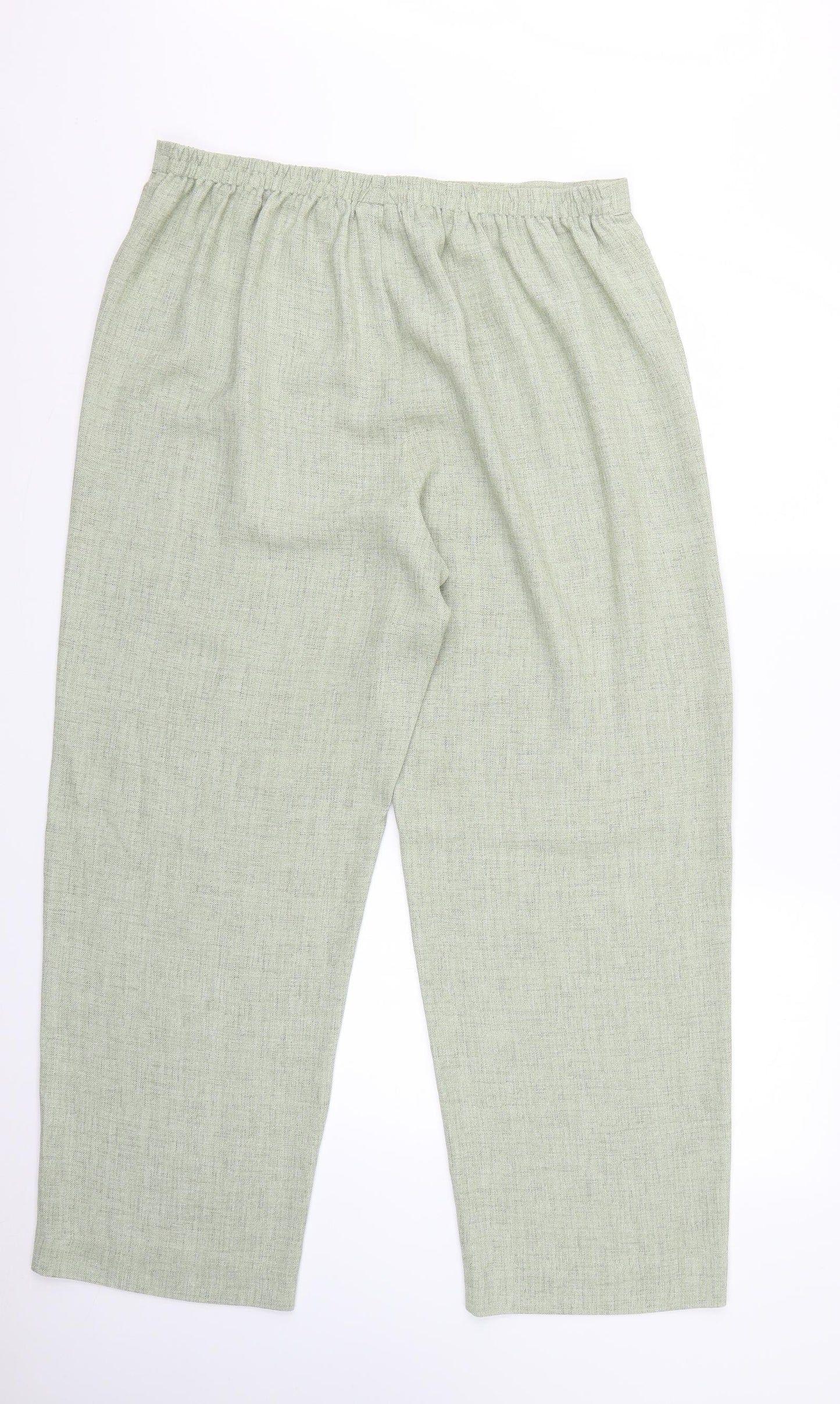 Eastex Womens Green   Cropped Trousers Size 18 L24 in