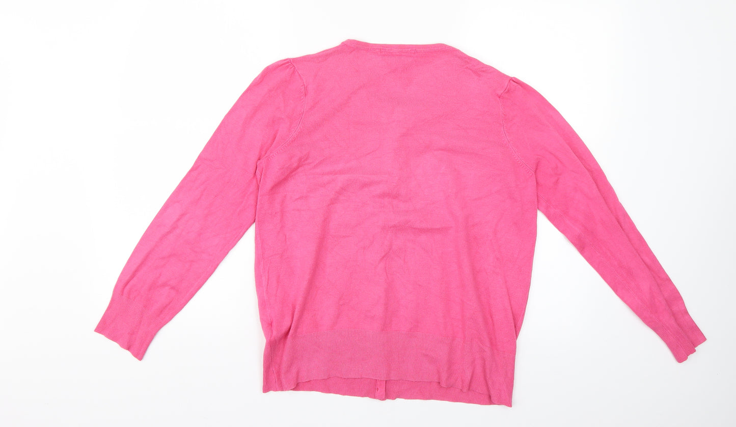 Marks and Spencer Womens Pink   Cardigan Jumper Size 16