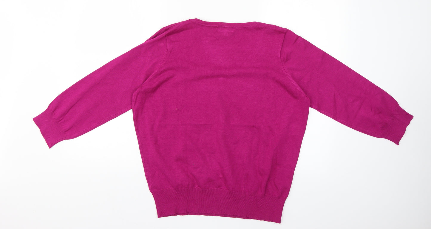 The Collection Womens Purple   Pullover Jumper Size 16