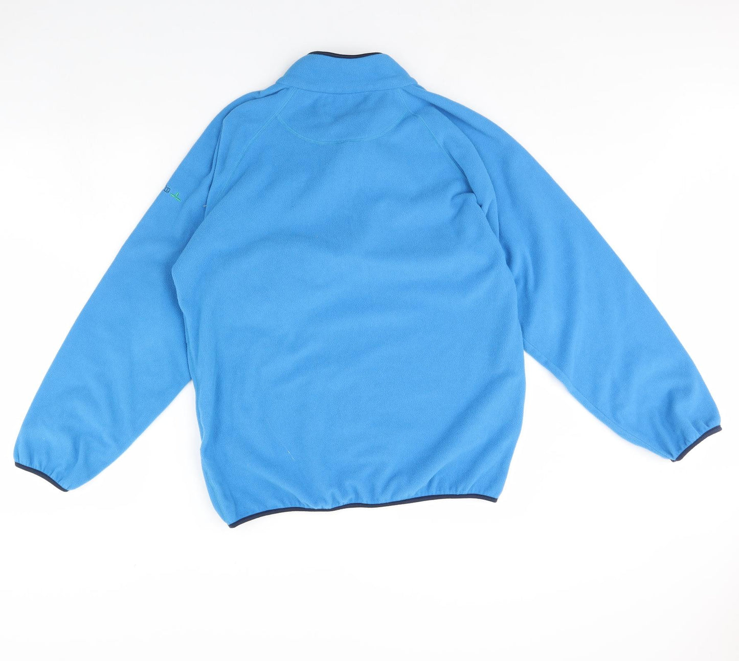 rock & ice Mens Blue  Fleece Henley Jumper Size L