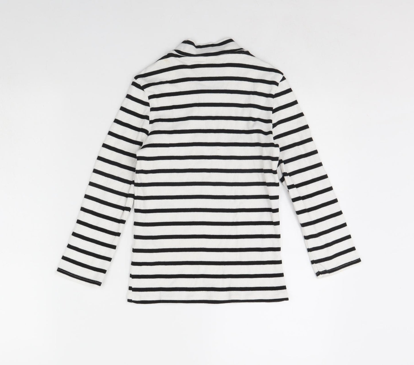 Monki Womens White Striped  Basic Blouse Size XS