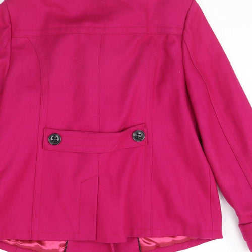 Debenhams Womens Pink   Overcoat Coat Size 14