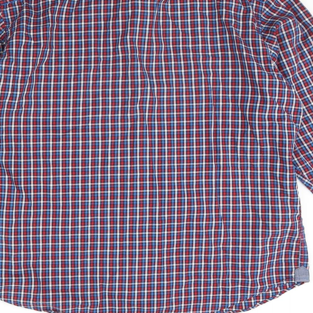 Blue Harbour Mens Blue Check   Dress Shirt Size L