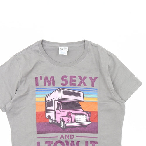 Preworn Womens Grey   Basic T-Shirt Size M