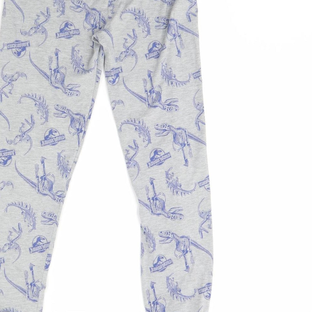 George Boys Grey Animal Print   Pyjama Pants Size 12 Years  - DInosaur