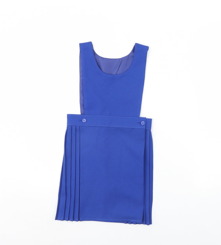 Preworn Girls Blue Pinafore/Dungaree Dress Size 5 Years