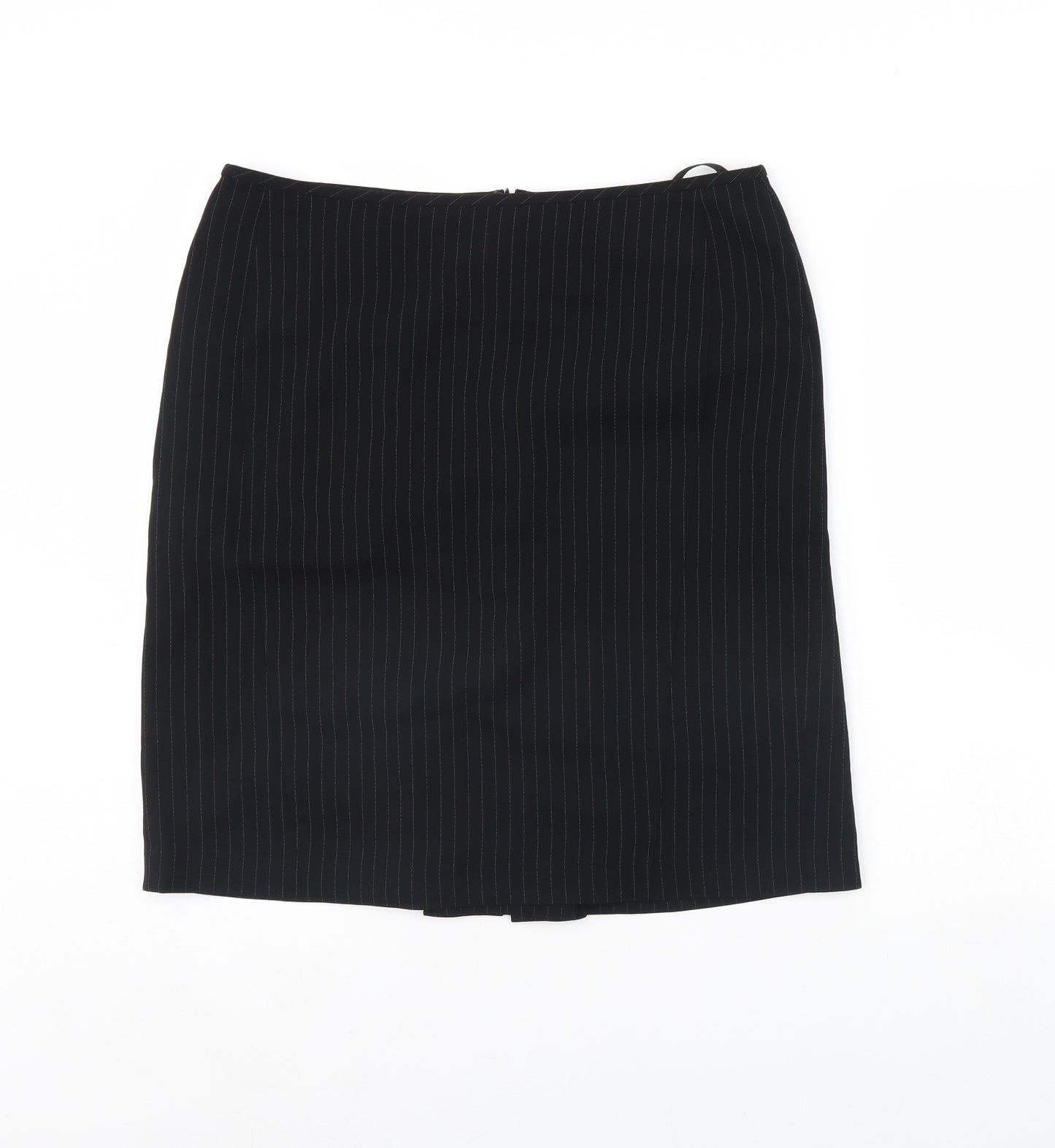 Hobbs Womens Black Striped  Mini Skirt Size 16