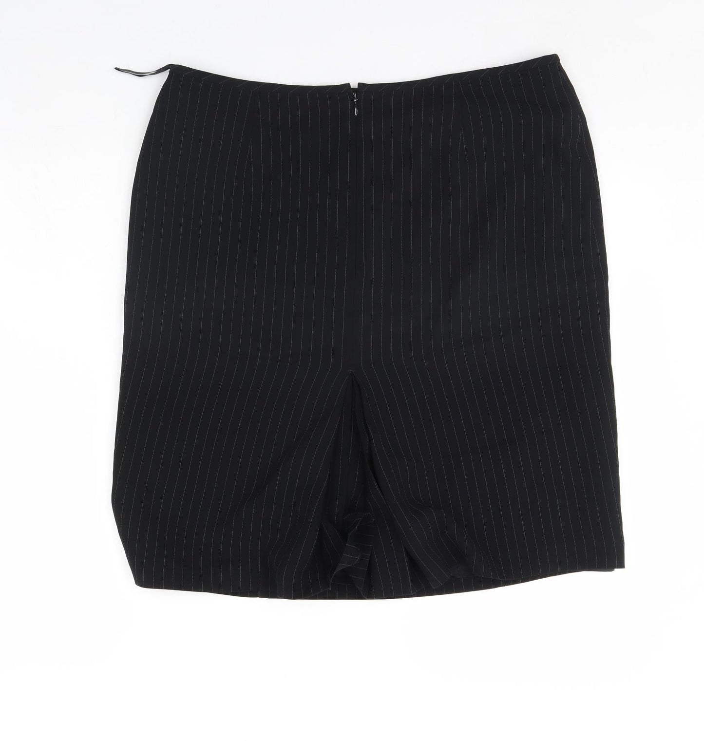 Hobbs Womens Black Striped  Mini Skirt Size 16
