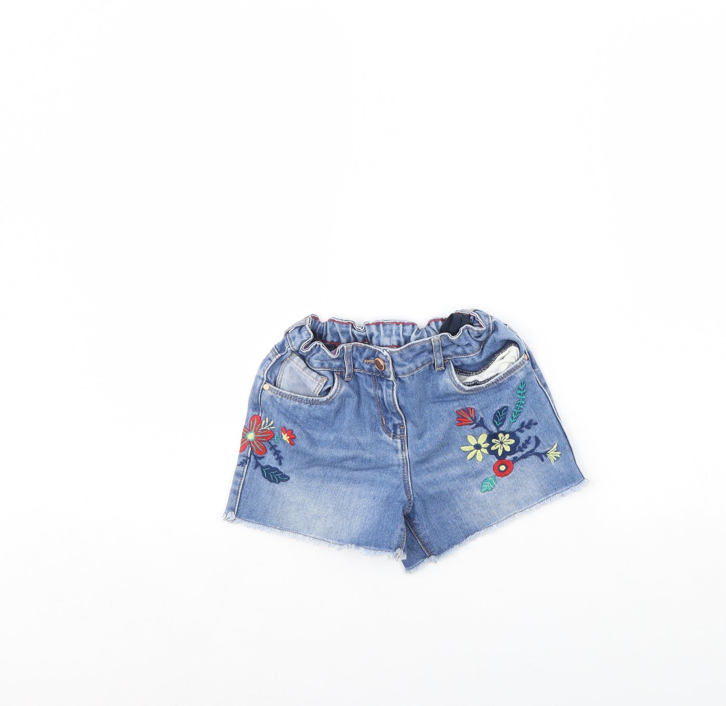 George Girls Blue  Denim Cut-Off Shorts Size 7 Years