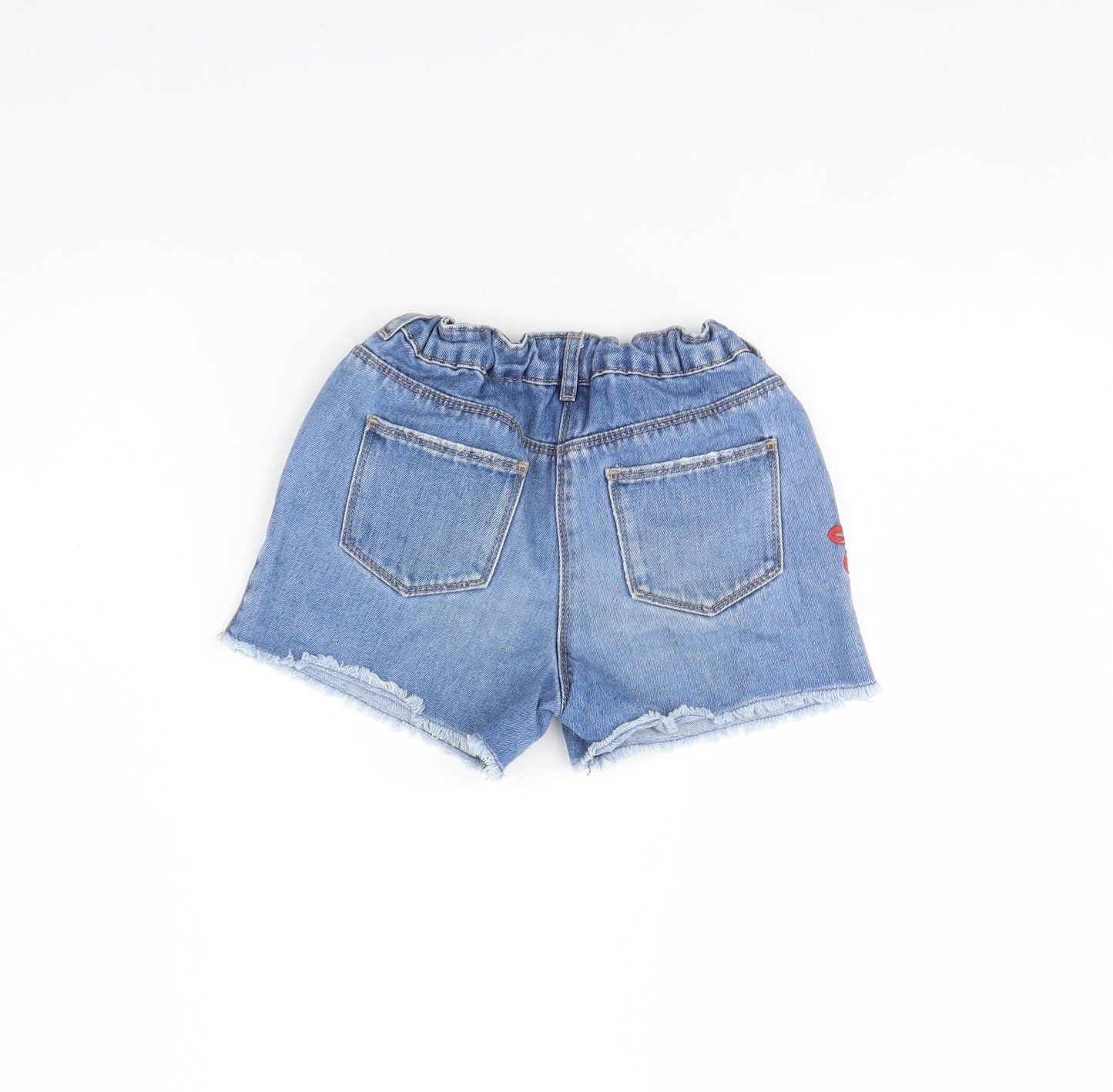 George Girls Blue  Denim Cut-Off Shorts Size 7 Years