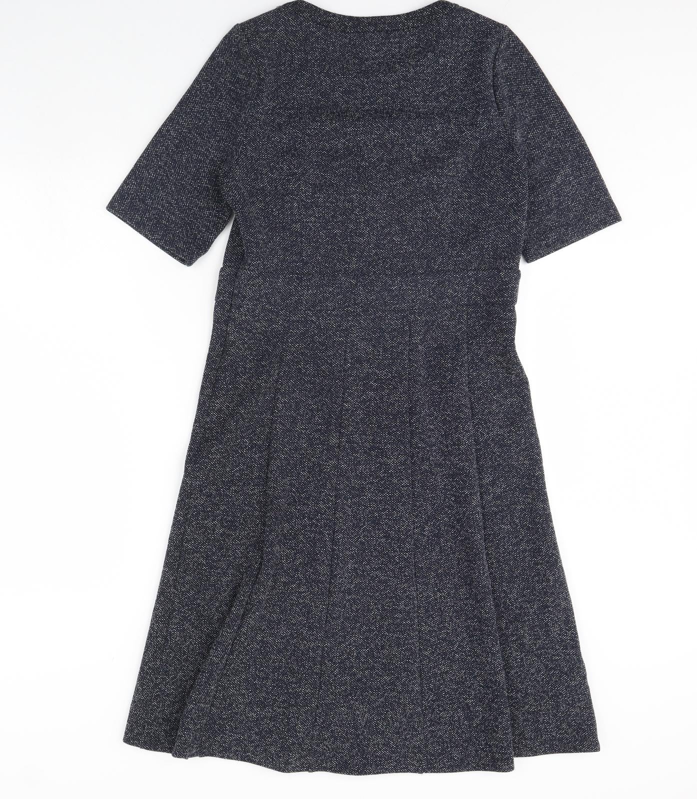 Laura Ashley Womens Blue Polka Dot  Shift  Size 14