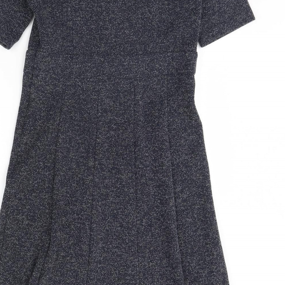 Laura Ashley Womens Blue Polka Dot  Shift  Size 14