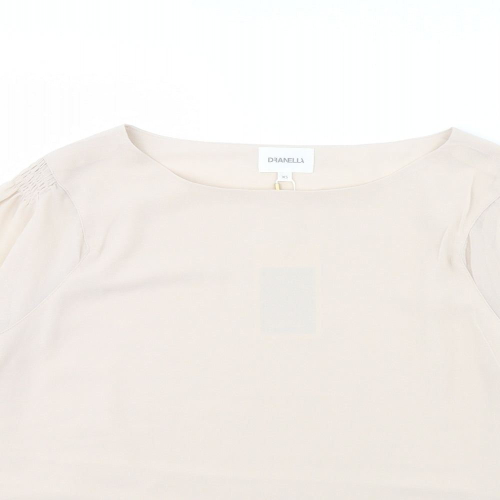 Dranella Womens Beige   Basic Blouse Size XS