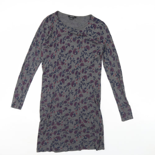 ESMARA Womens Grey Floral  Bodycon  Size 10