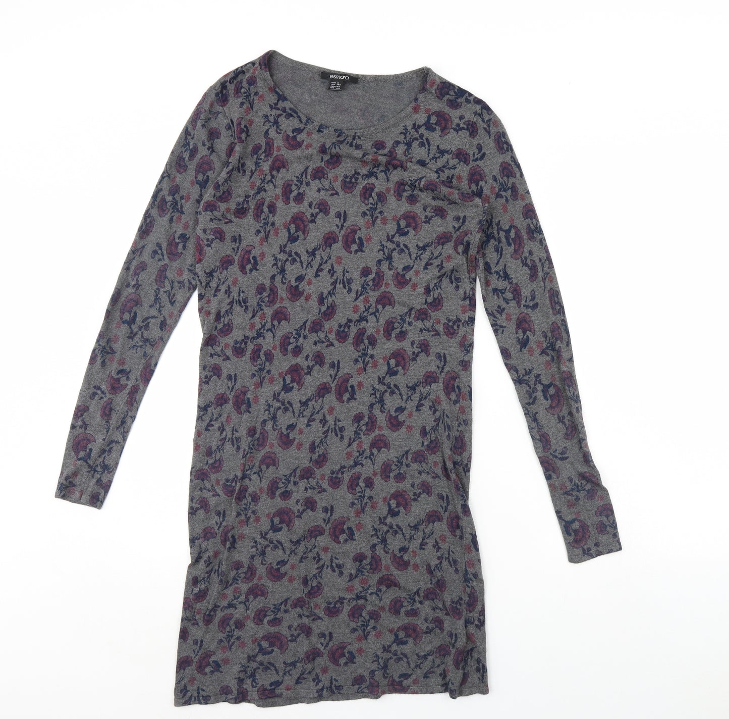 ESMARA Womens Grey Floral  Bodycon  Size 10