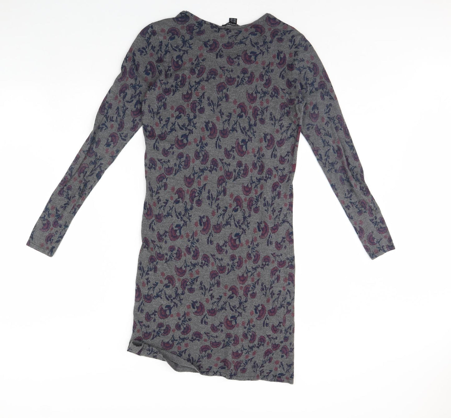 ESMARA Womens Grey Floral  Bodycon  Size 10