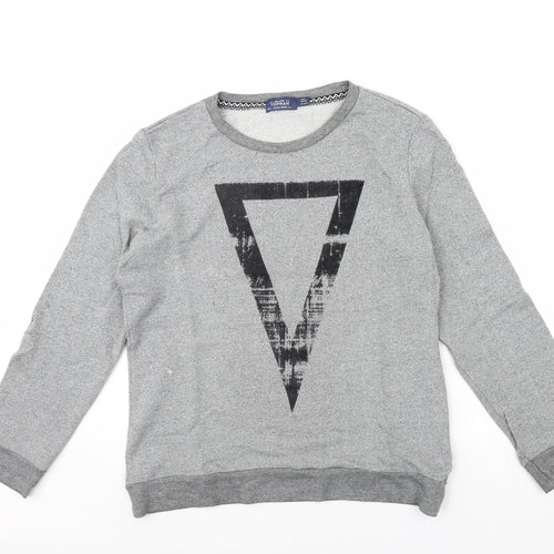 Topman Mens Grey   Pullover Jumper Size L