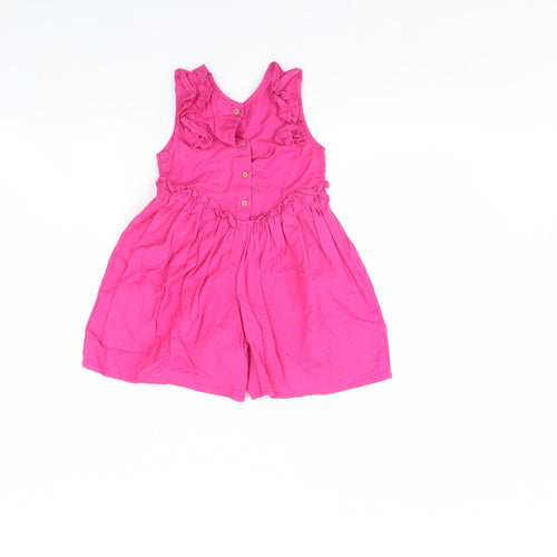 TU Girls Pink   Playsuit One-Piece Size 3 Years