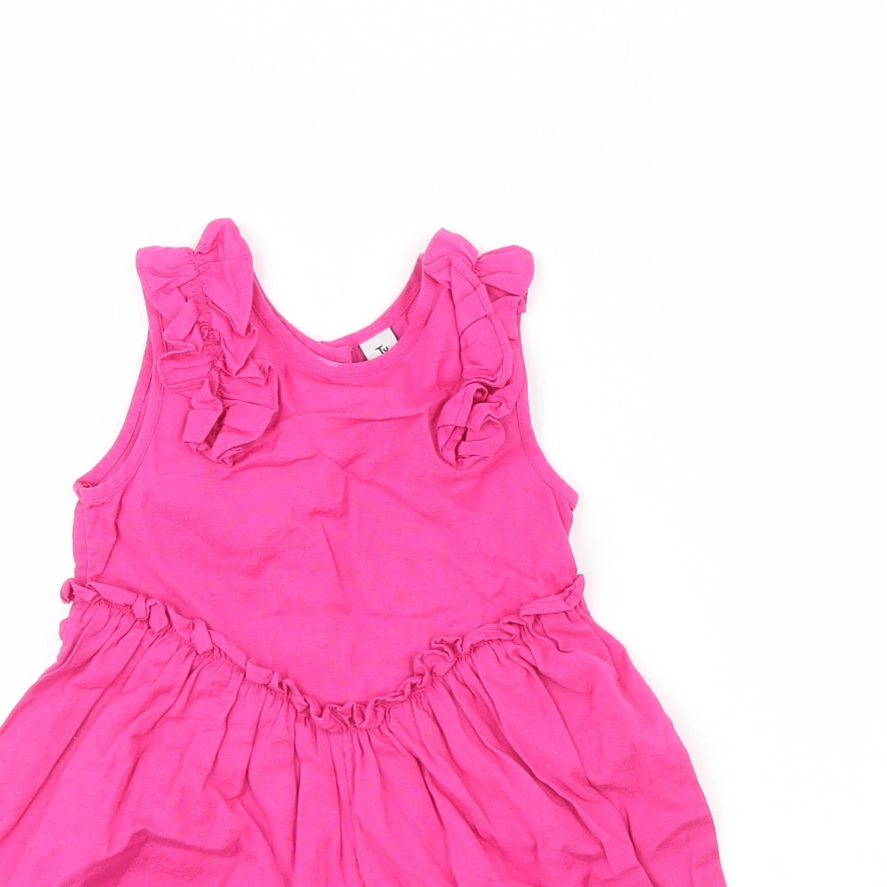 TU Girls Pink   Playsuit One-Piece Size 3 Years
