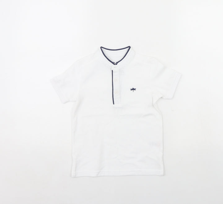 Urban Debt Boys White Basic Polo Size 4 Years