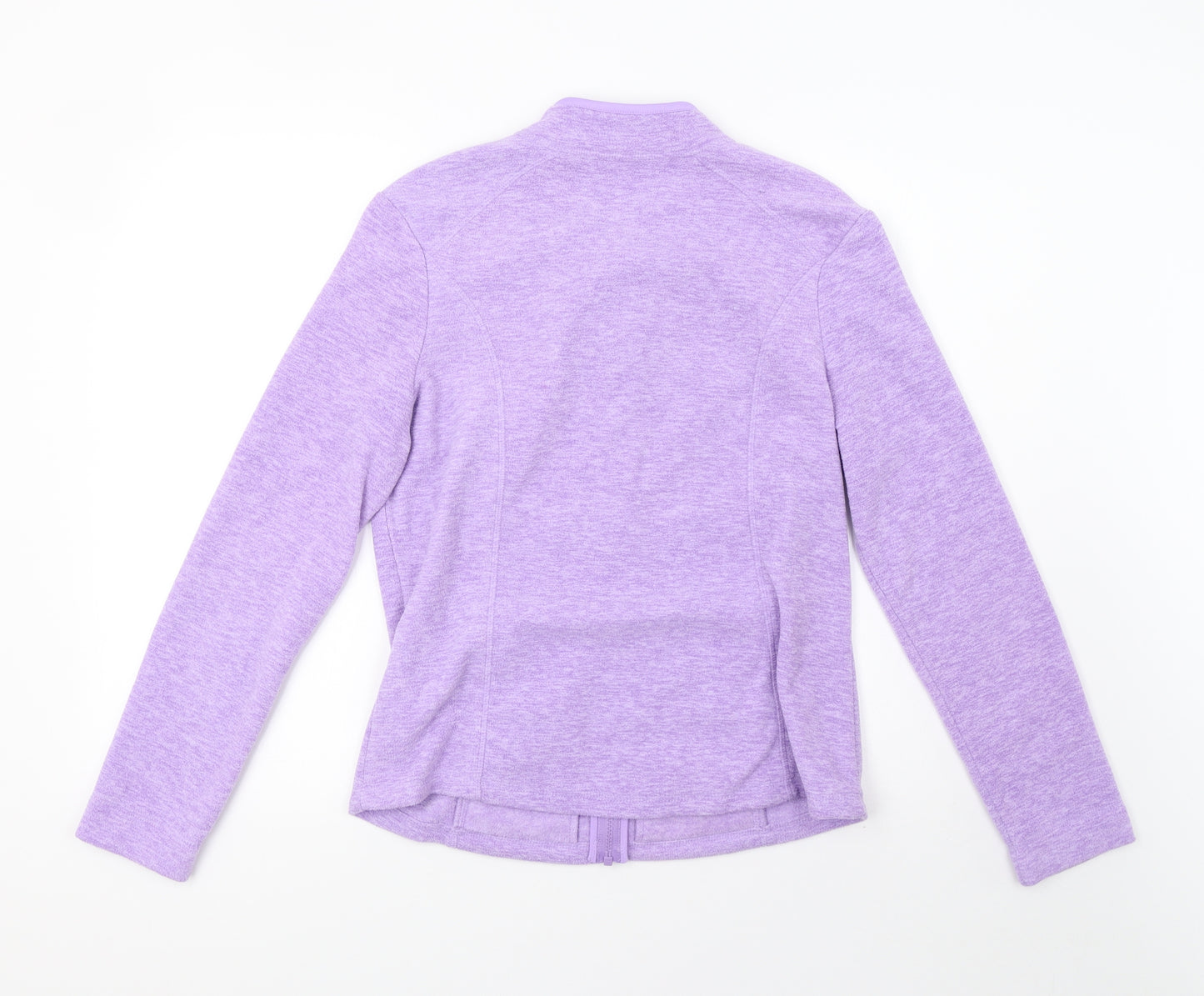 saisnburys Womens Purple  Fleece Full Zip Sweatshirt Size 10