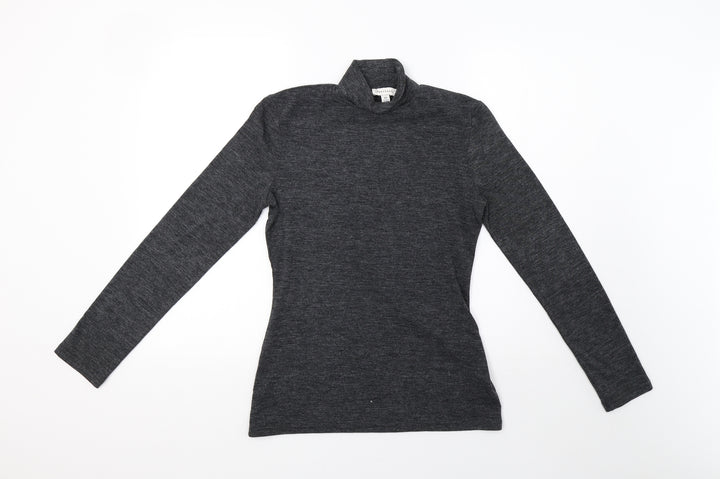 Warehouse Womens Grey   Pullover Sweatshirt Size 10
