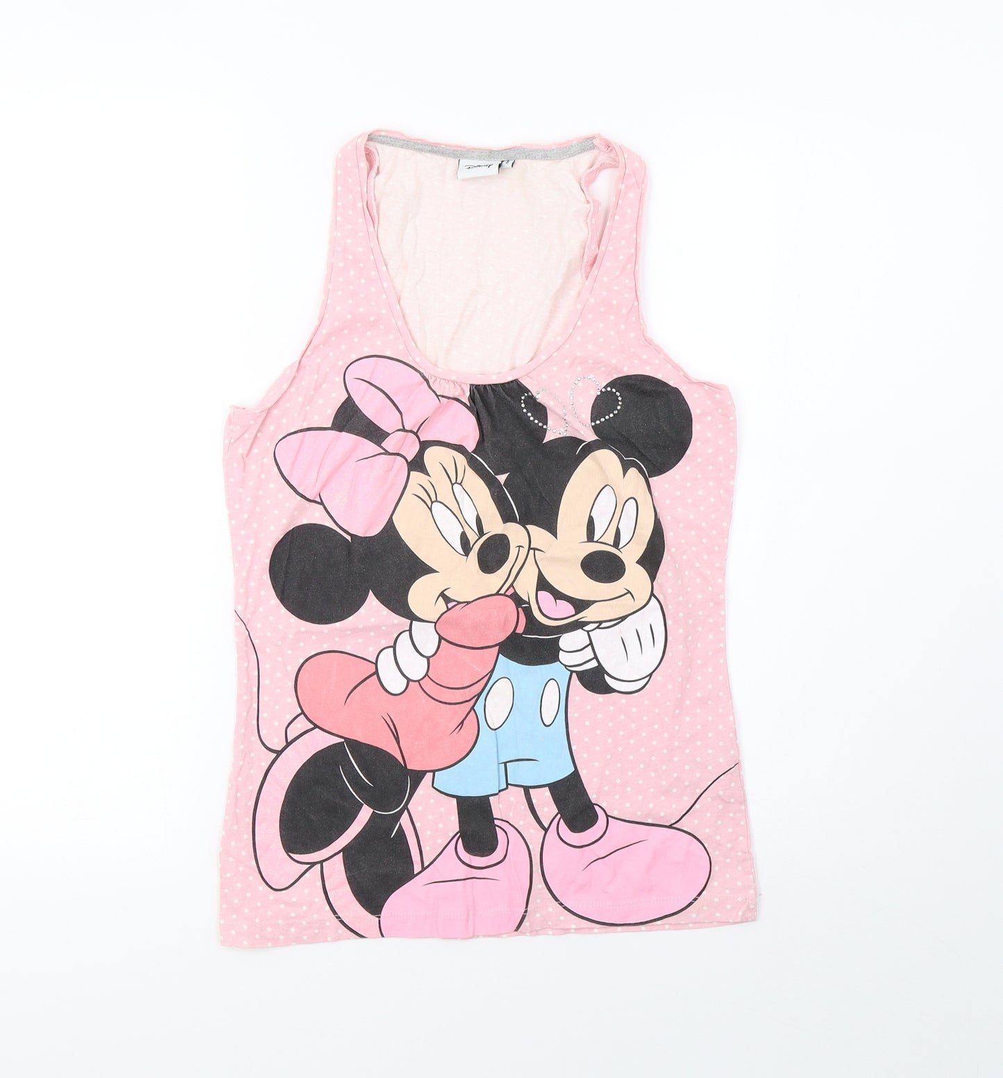 Primark Womens Pink   Basic Tank Size 10  - Disney