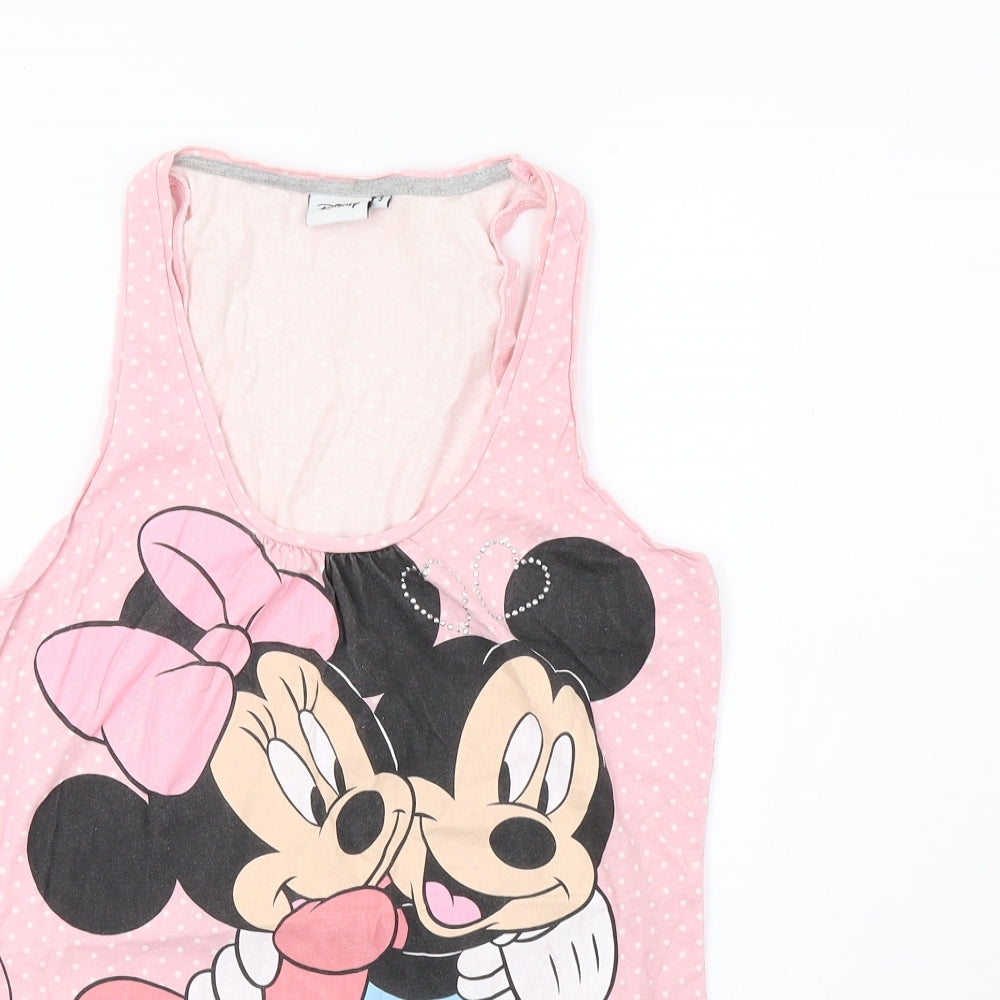 Primark Womens Pink   Basic Tank Size 10  - Disney