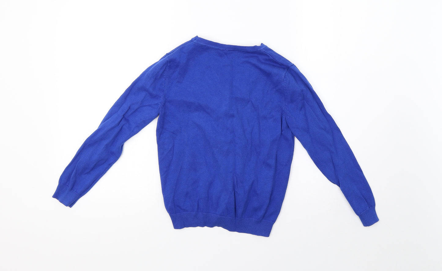 George Girls Blue  Knit Cardigan Jumper Size 7-8 Years  - school wear