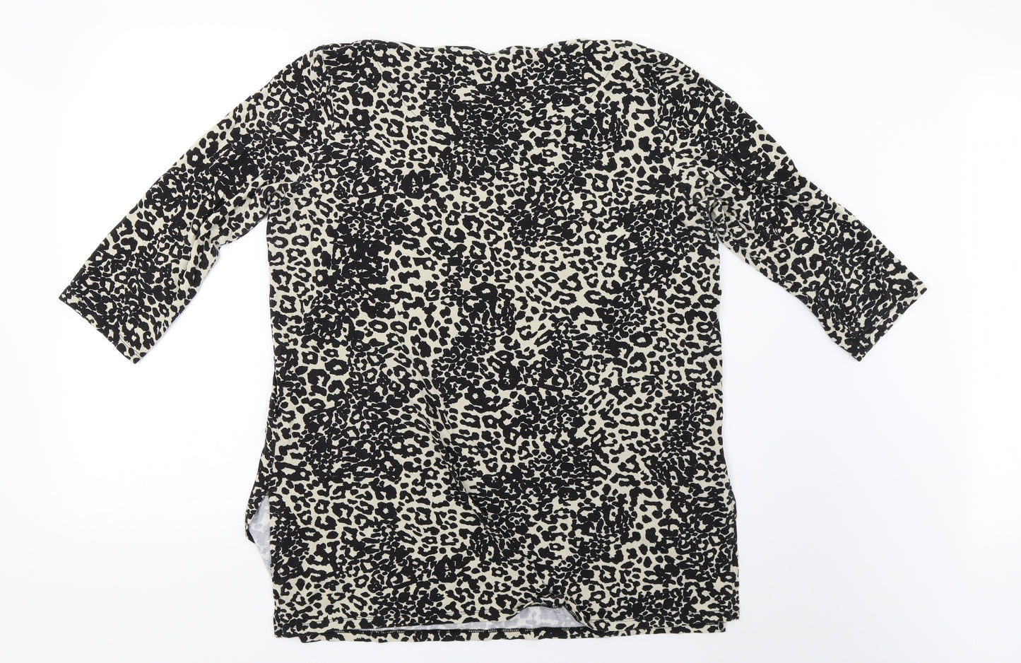 Debenhams Womens Beige Animal Print  Pullover Sweatshirt Size 18