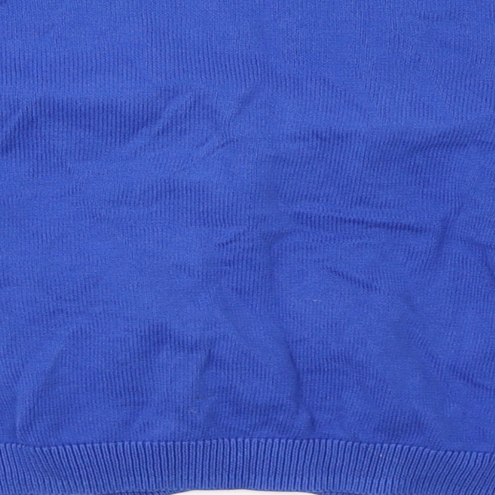 George Girls Blue  Knit Cardigan Jumper Size 6-7 Years  - school wear