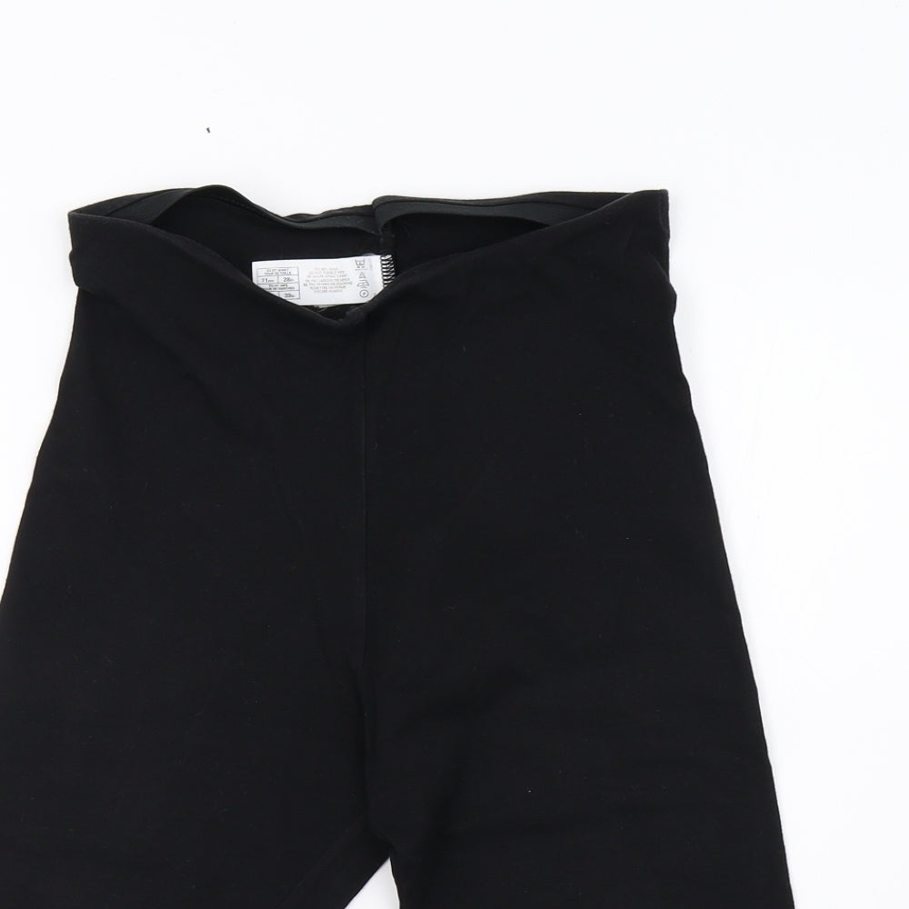 Marks and Spencer Womens Black   Sweat Shorts Size 8
