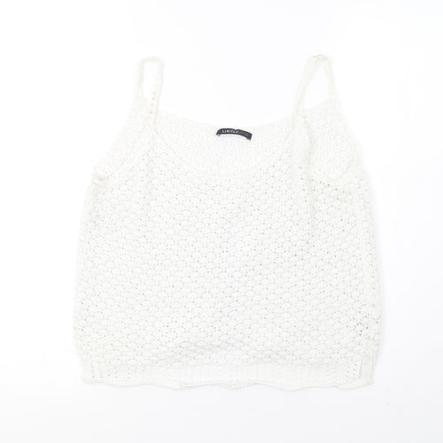 Marks and Spencer Womens White   Basic Tank Size 10