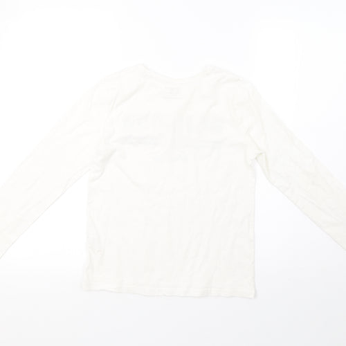 Primark Girls White   Pullover Sweatshirt Size 11-12 Years