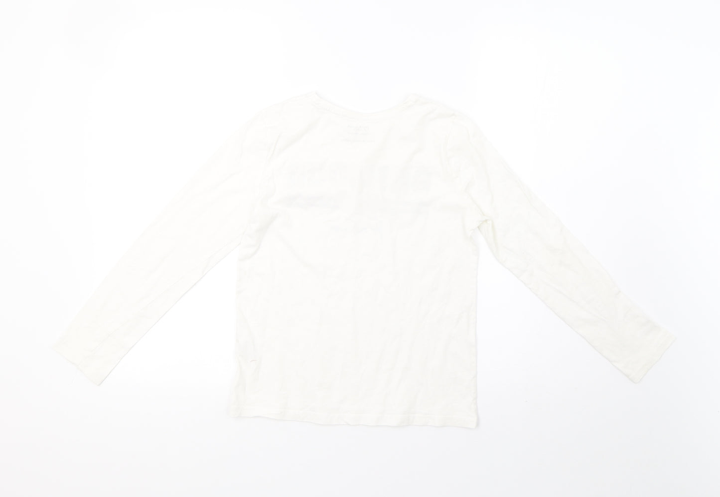 Primark Girls White   Pullover Sweatshirt Size 11-12 Years