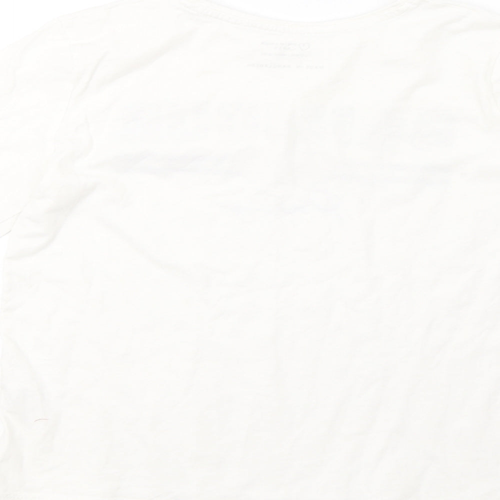Primark Girls White   Pullover Sweatshirt Size 11-12 Years