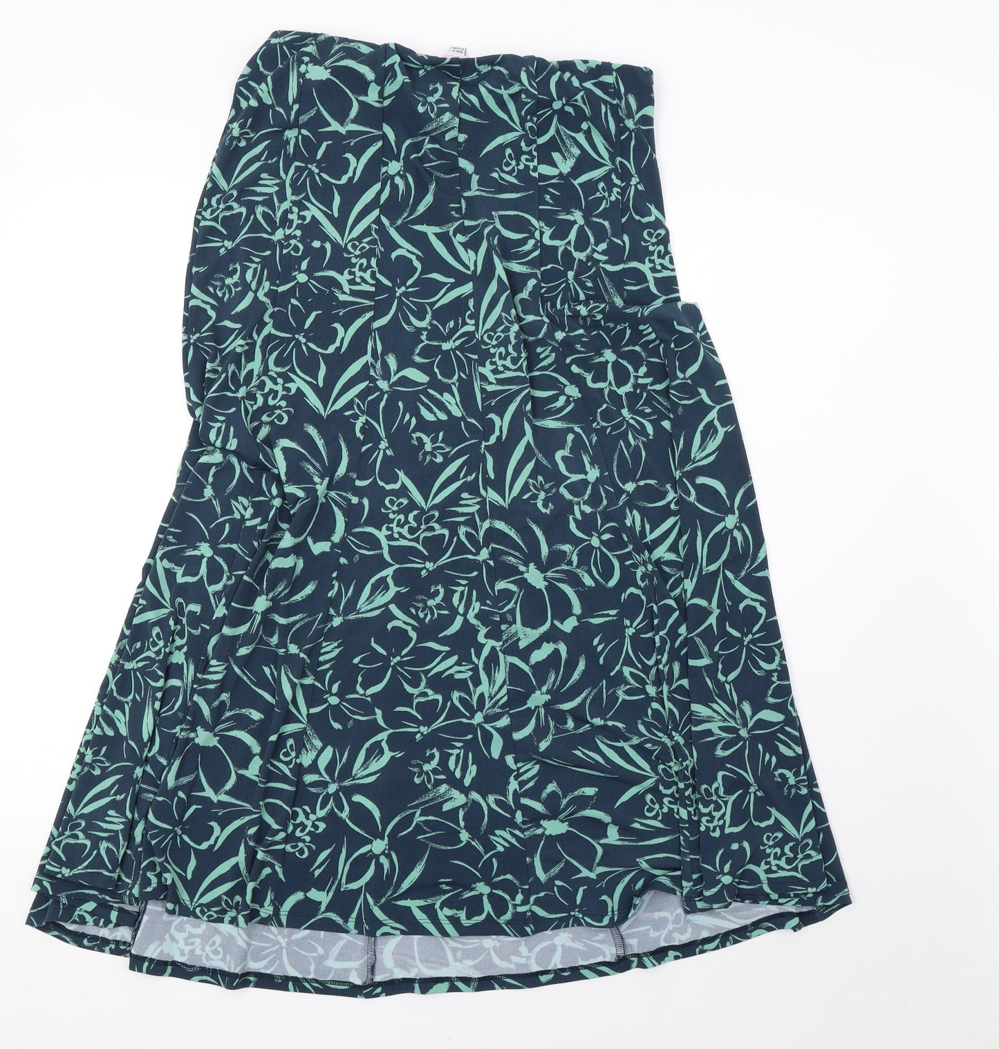 julipa Womens Black Floral  A-Line Skirt Size 12