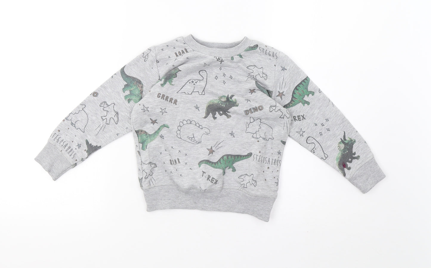 NEXT Boys Grey Polka Dot   Sweatshirt Size 3-4 Years