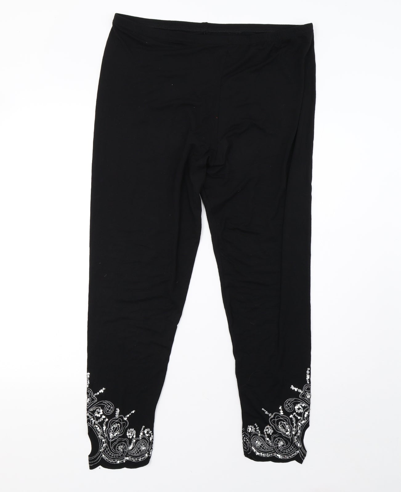 Preworn Womens Black    Leggings Size 18 L28 in