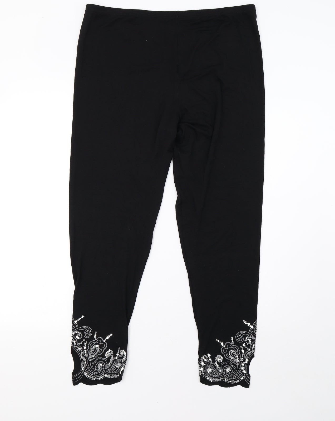 Preworn Womens Black    Leggings Size 18 L28 in