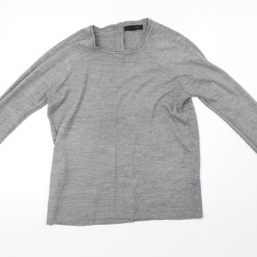 Primark Womens Grey  Knit Pullover Sweatshirt Size 12