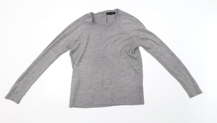 Primark Womens Grey  Knit Pullover Sweatshirt Size 12