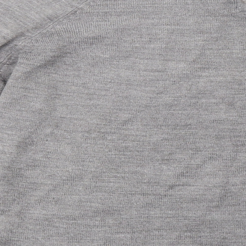 Primark Womens Grey  Knit Pullover Sweatshirt Size 12